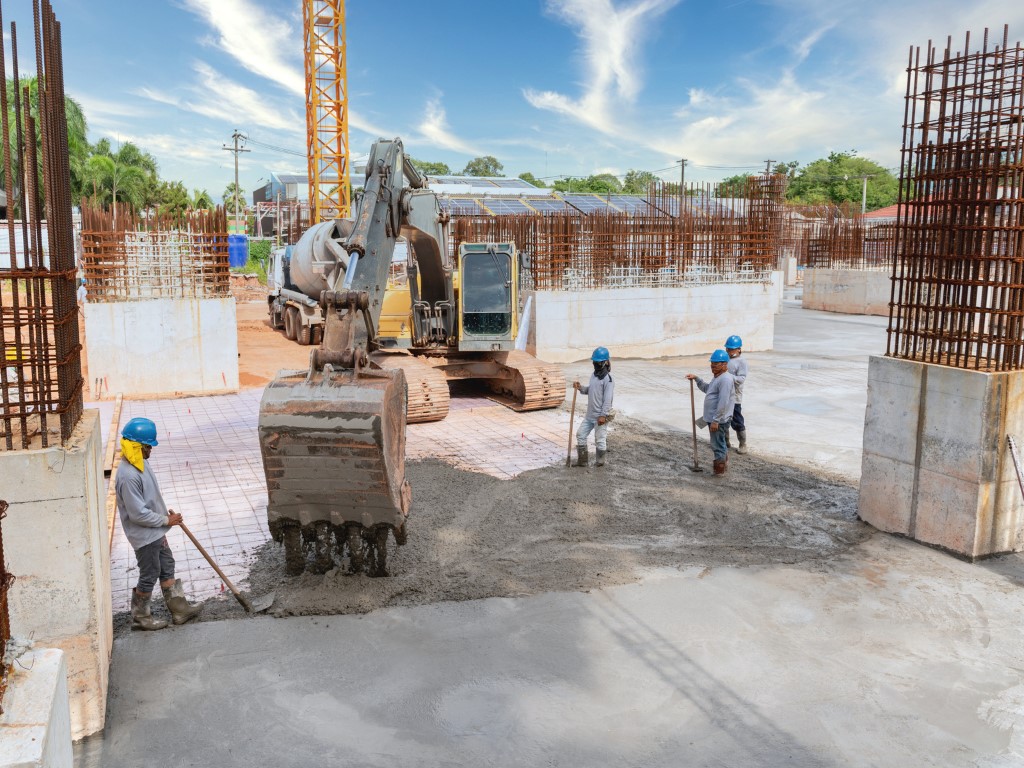 La production dans la construction progresse de 2% en juin