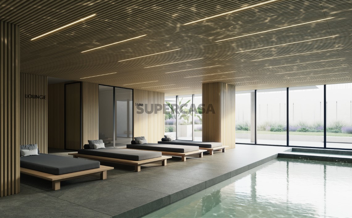 Piscina interior modelo Linea Residences
