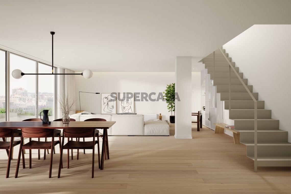 Sala modelo Linea Residences