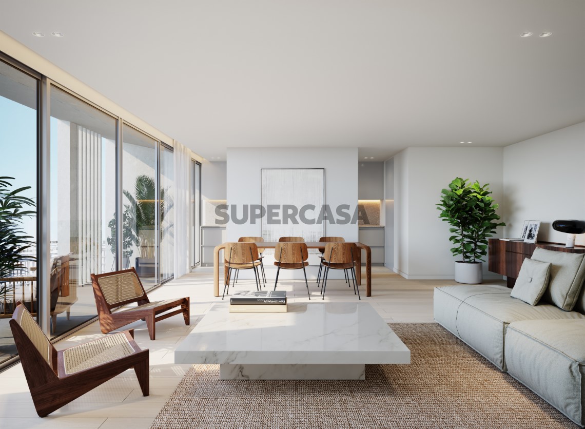 Sala modelo Linea Residences