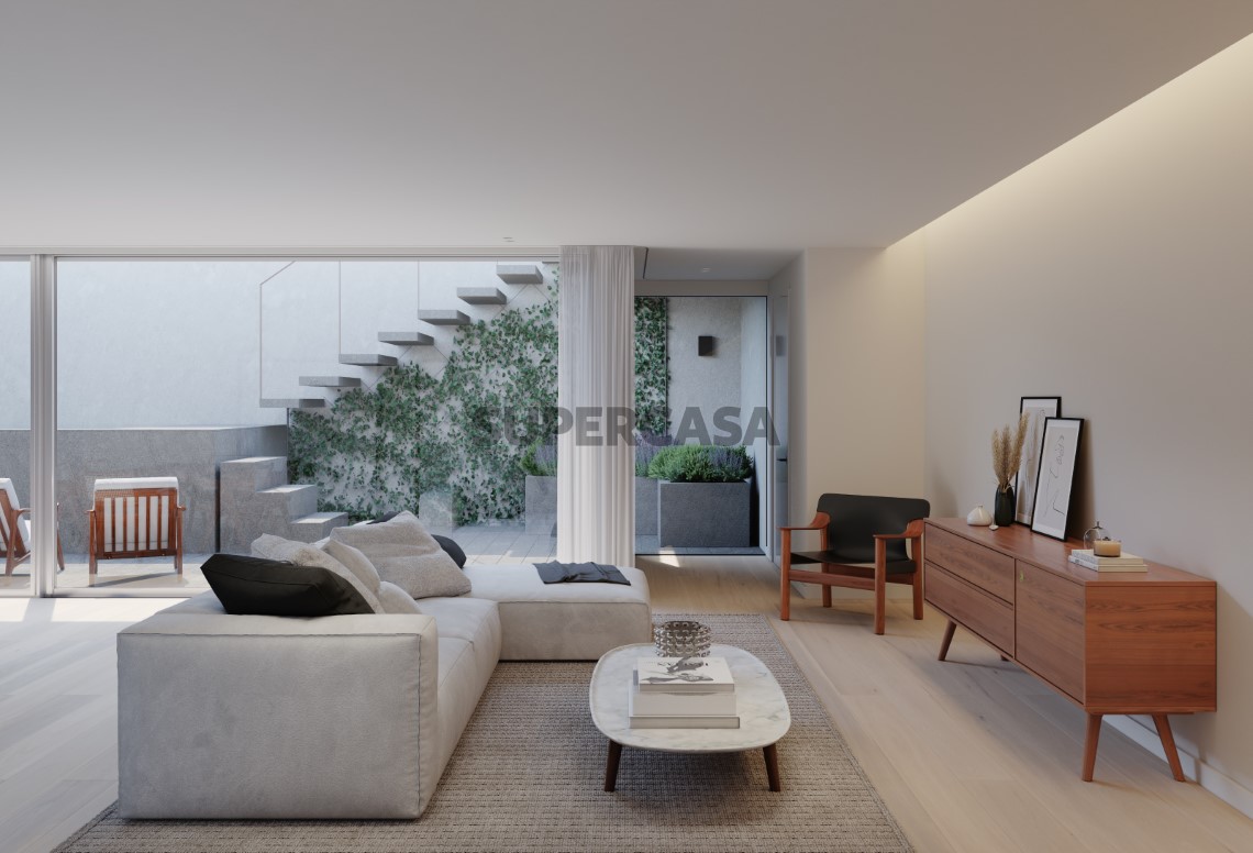 Sala modelo Linea Residences