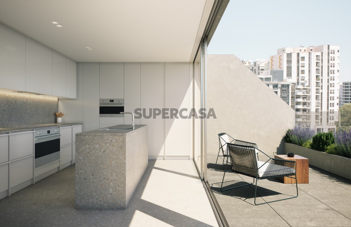 Cozinha modelo Linea Residences