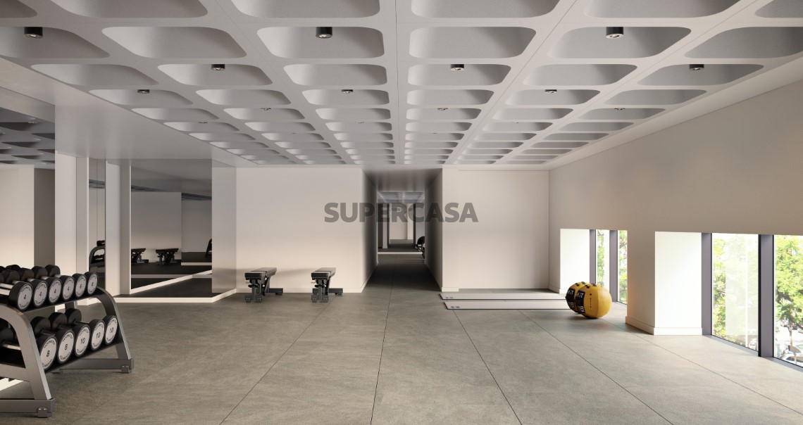 Ginásio modelo Linea Residences
