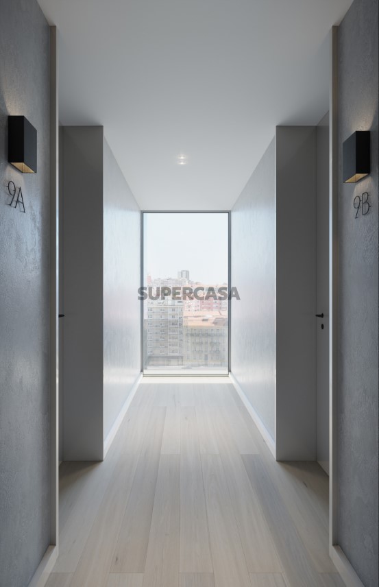Hall piso 9 Linea Residences