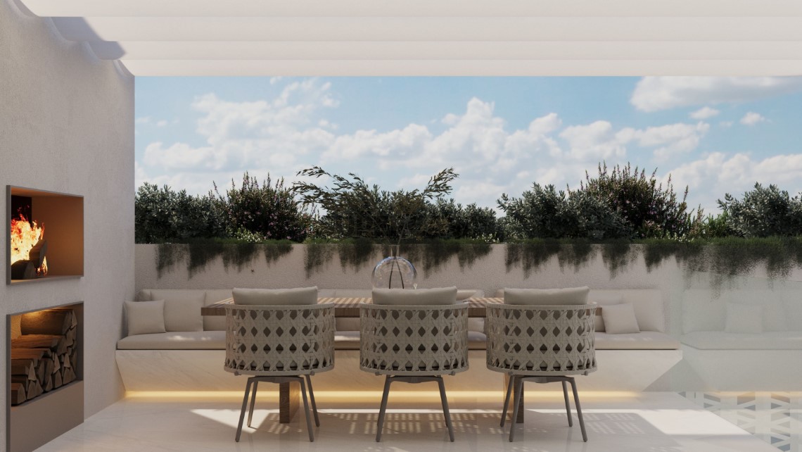 Terraço modelo Cuckoo's Villas