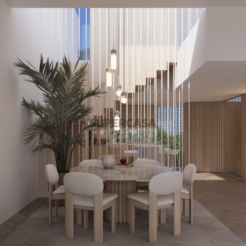 Sala de jantar modelo Cuckoo's Villas
