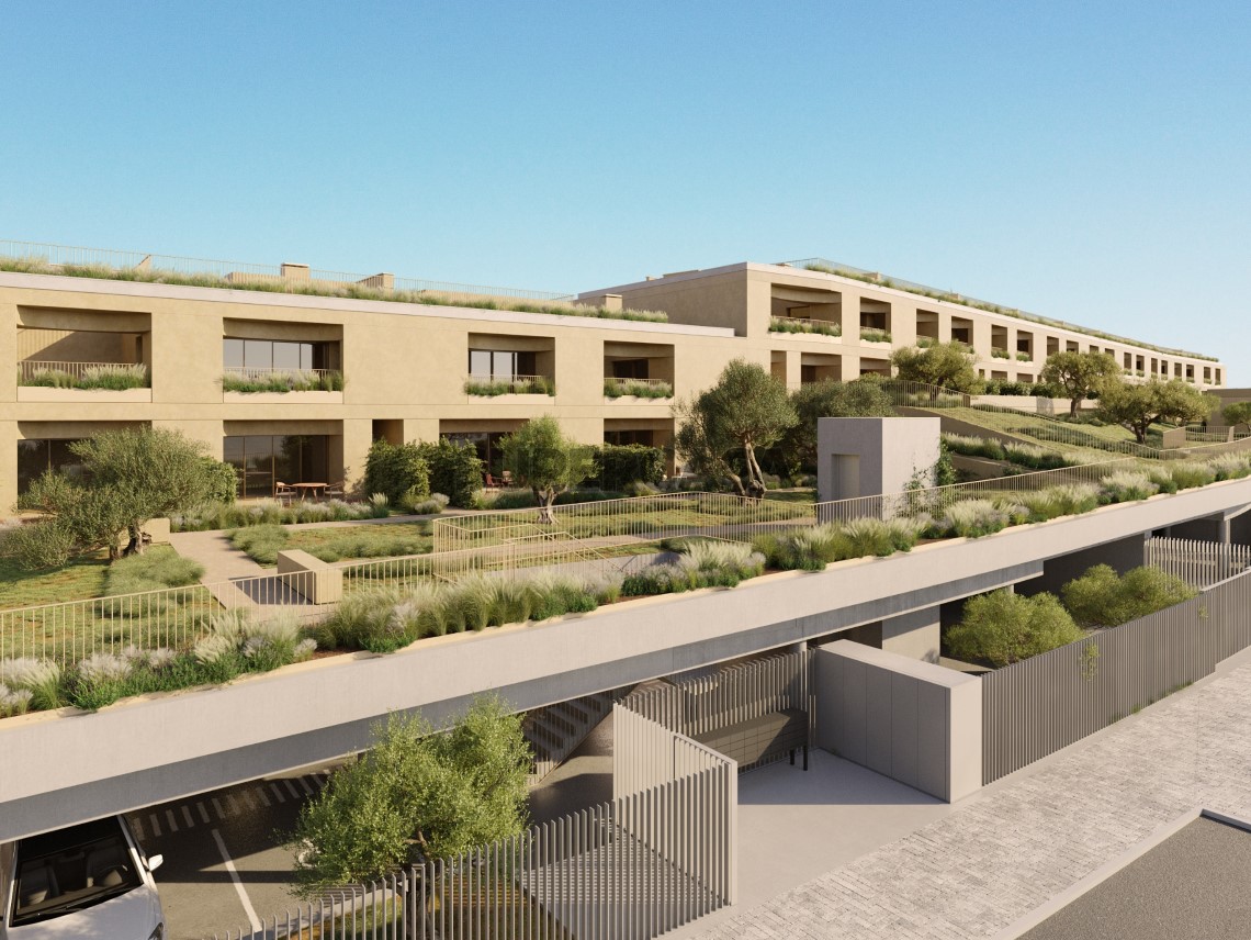 Fachada modelo Olive Green Residence