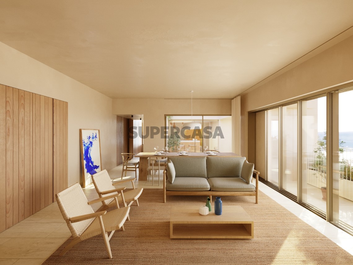 Sala de estar modelo Olive Green Residence