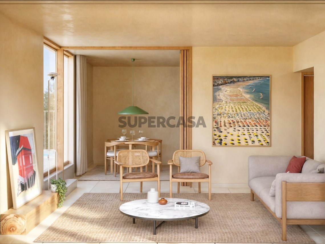 Sala de estar modelo Olive Green Residence