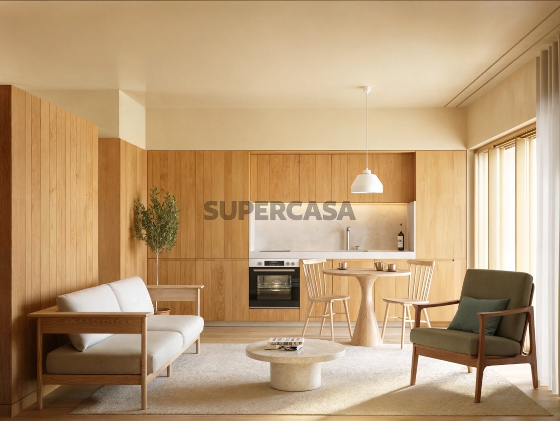 Sala de estar modelo Olive Green Residence