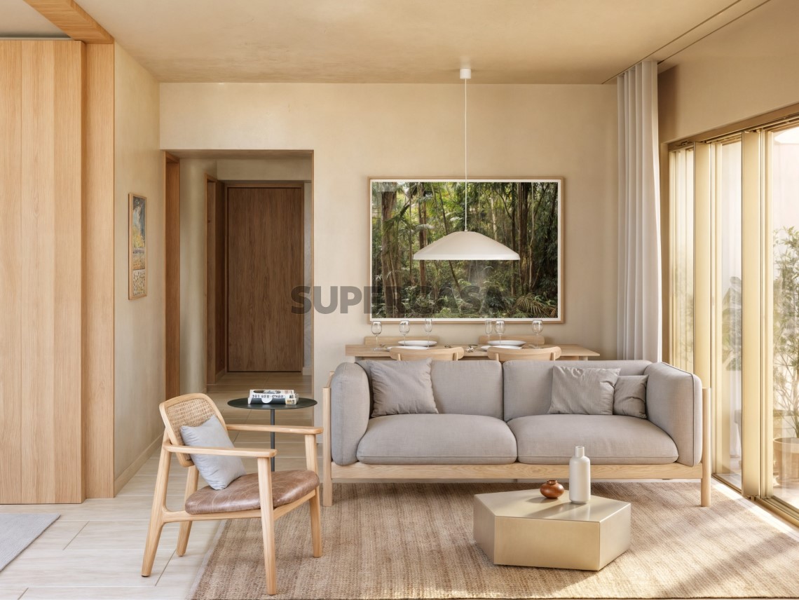 Sala de estar modelo Olive Green Residence