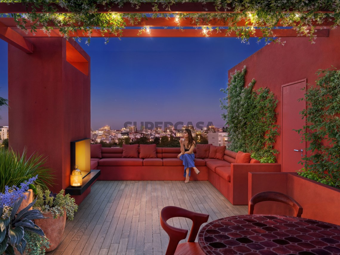 Terraço modelo Red In Blue