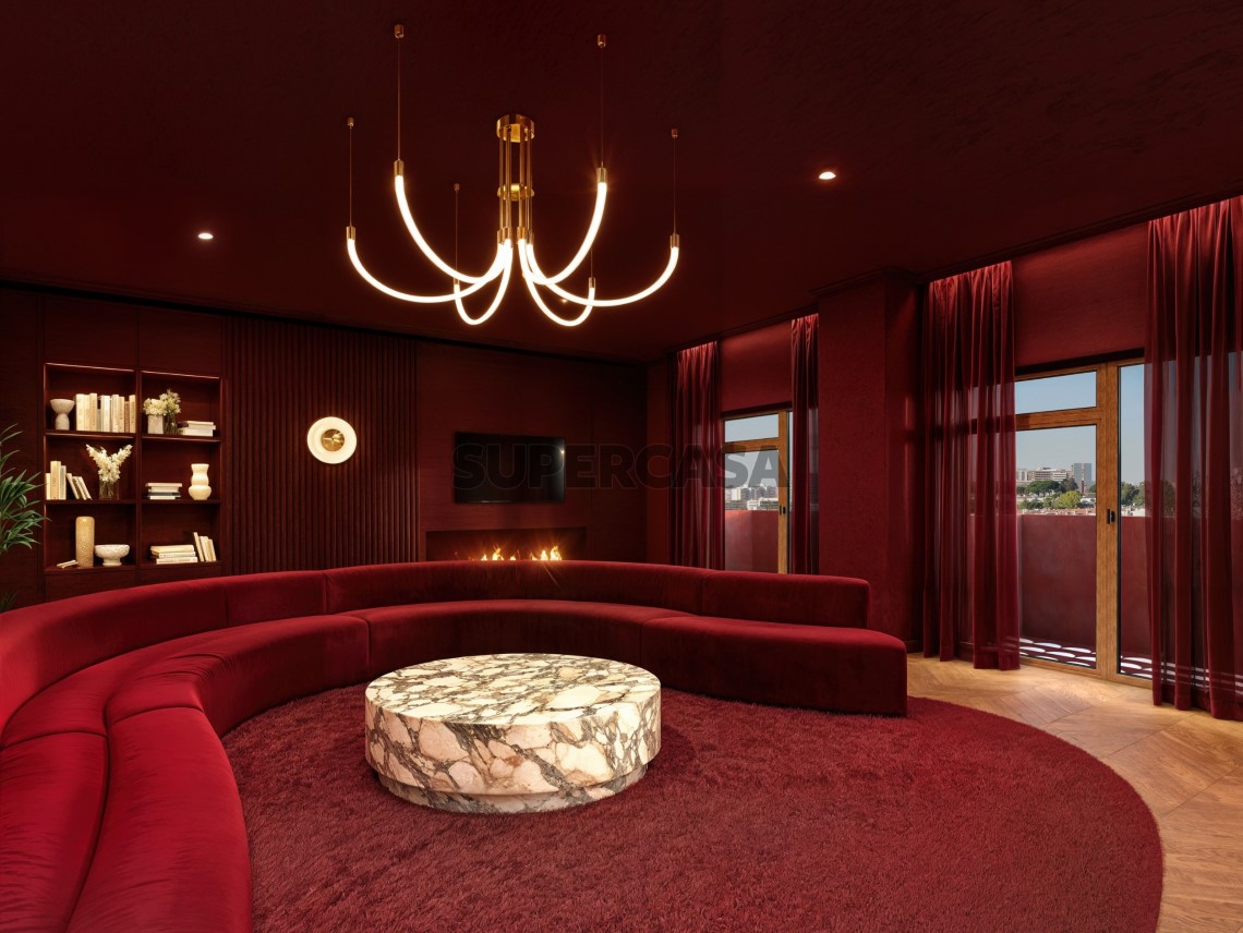 Sala modelo Red In Blue