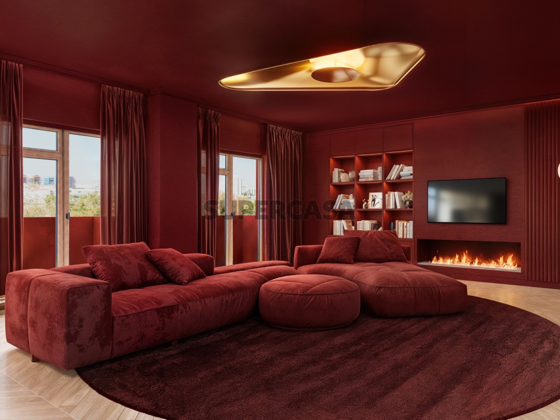 Sala modelo Red In Blue