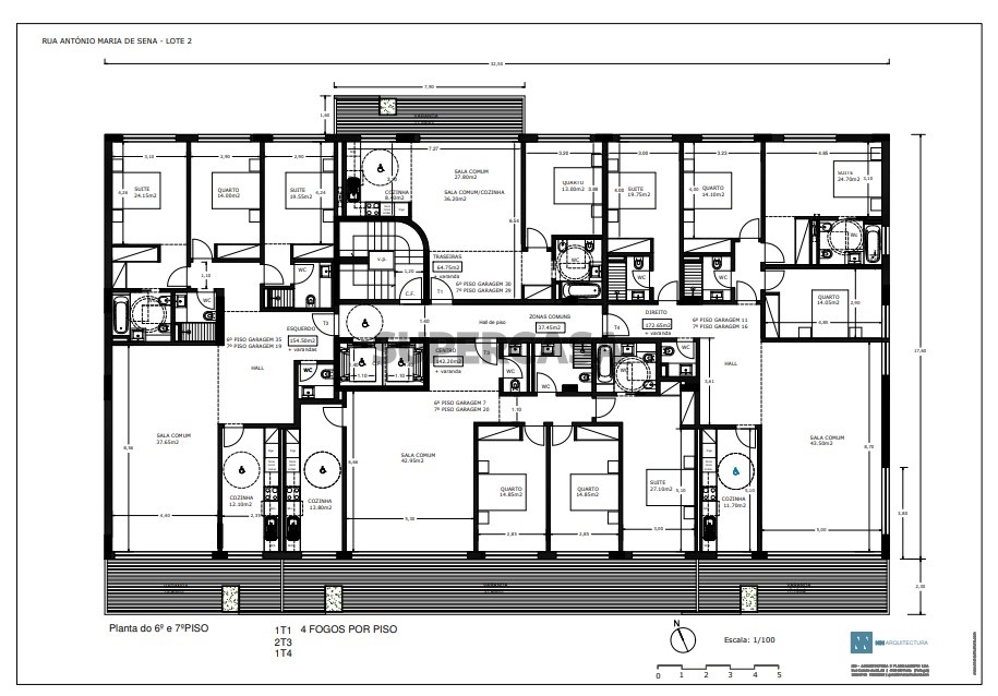 Planta 6º & 7º andar