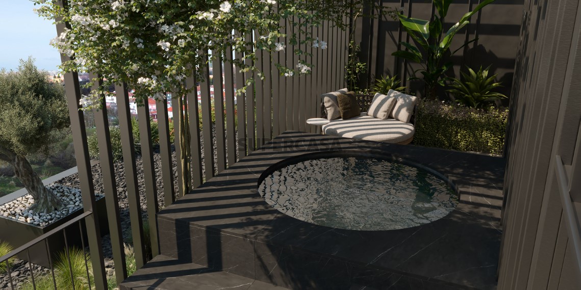 15. Terraço com jacuzzi