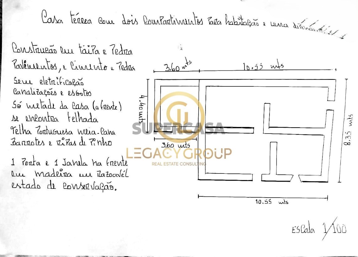 Finca ganadera 2 habitaciones en venta en São Martinho das Amoreiras