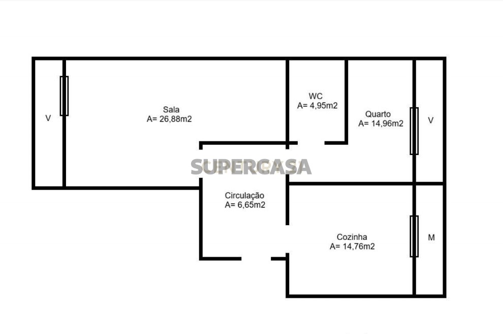 Apartment 1 Zimmer verkaufen auf Mina de Água, 4º boden