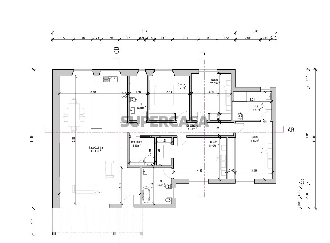 Planta Arquitectura da Moradia
