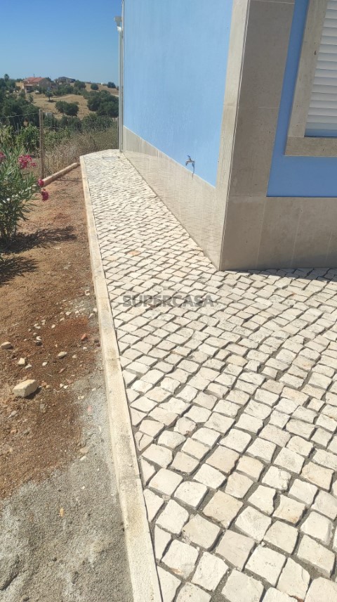 Calçada nova acabada