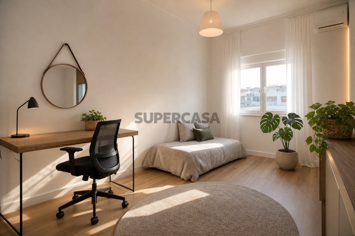 Schlafzimmer / Büro * mit KI dekoriert