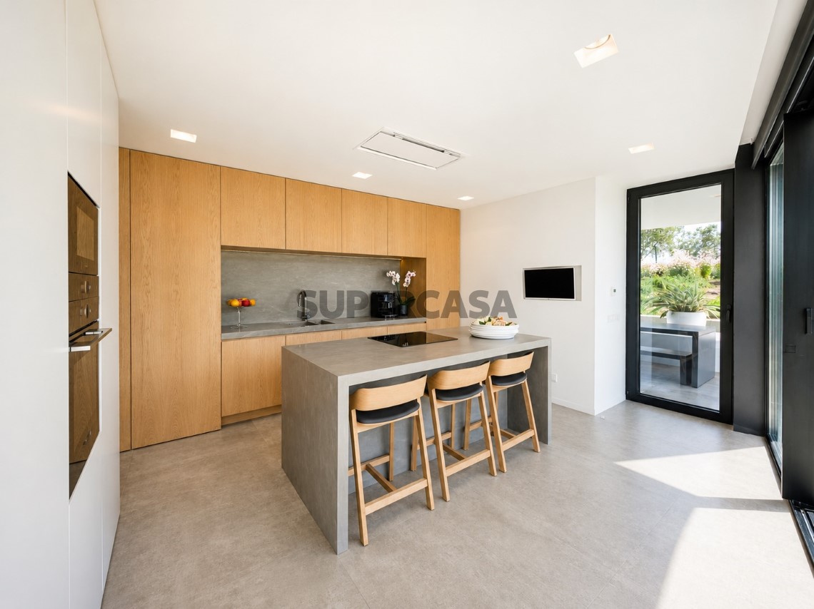 Cocina moderna con acabados en piedra