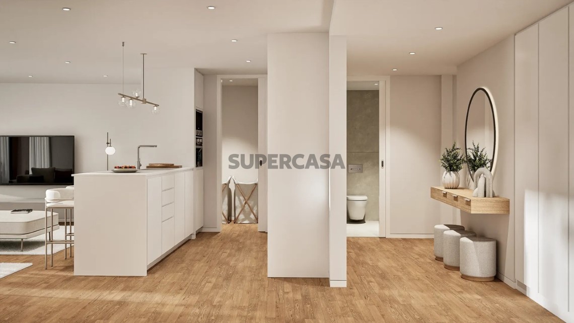 Cozinha e hall