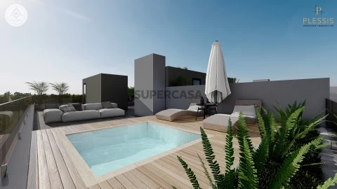 Luxuoso Apartamento T2, piscina e terraço privativo, estacionamento, em Olhão