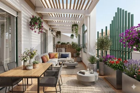 Penthouse T2 com terraço e vista Ria Formosa na Av. 5 de Outubro, Faro