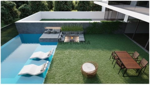 Moradia T4+1 com Piscina e Garagem em Gambelas - Chave na Mão