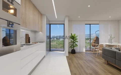 Novo apartamento T3 em Vila Real - cozinha/sala