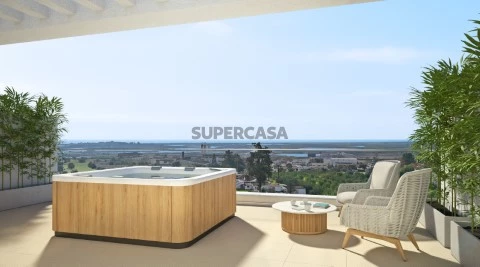 Apartamento T2 novo em Tavira, terraço privativo