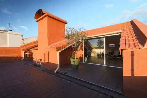 Apartment 2 Zimmer auf Penha de França, Lisboa mit Video, Terrasse