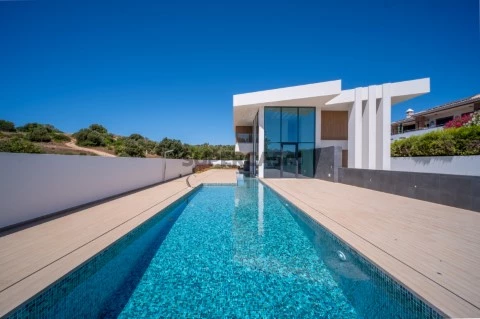 Villa with swimming pool next to the beach in Lagos/Algarve/Portugal.