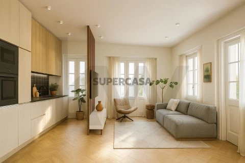 Apartamento T0 em Campolide, Lisboa