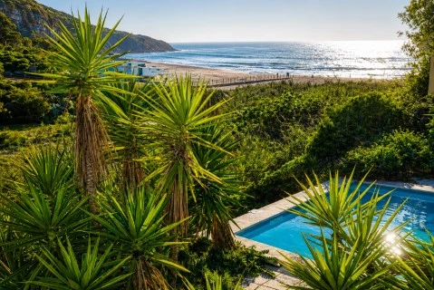 vista da praia - piscina