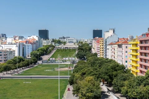 Gebäude auf Areeiro, Lisboa