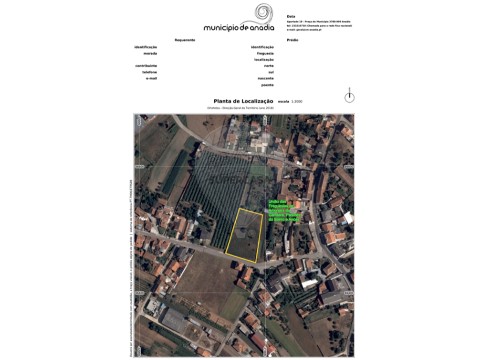 Terreno em Amoreira da Gândara, Paredes do Bairro e Ancas, Anadia