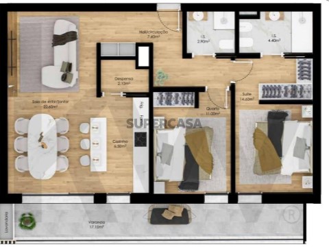 Apartamento T2 em Pombal, Pombal