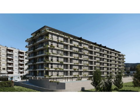 Fachada apartamento t0 condominio sao vitor braga