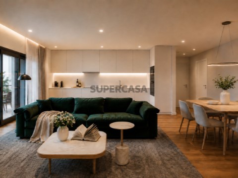 Sala e cozinha (3D)