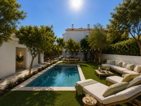 Decoração / piscina criada com IA