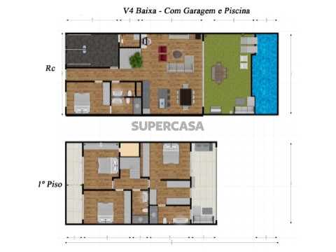 Plantas RC e 1ºandar