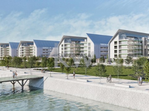 PENTHOUSE T2 em 1ª`linha de rio com terraço de 59 m2.