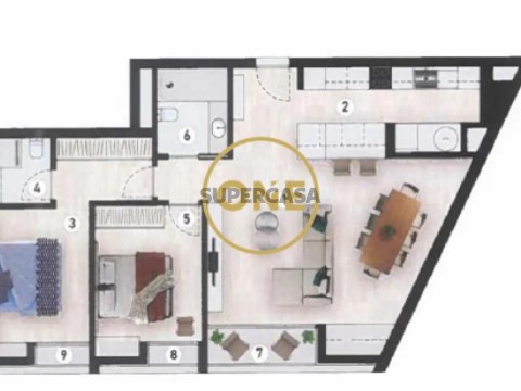 Apartamento T2 em Caniço, Santa Cruz