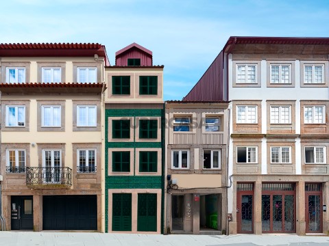 Apartamento T1 novo, equipado e mobilado no centro histórico de Braga em S. Vicente
