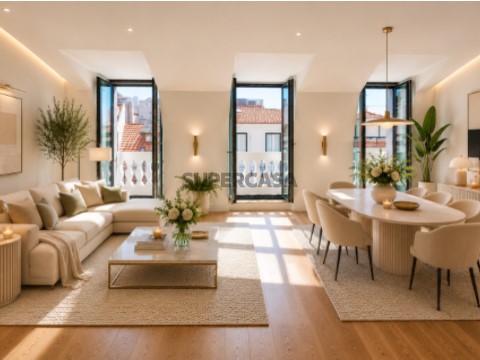 Penthouse T2 na Rua Borges Carneiro, Estrela