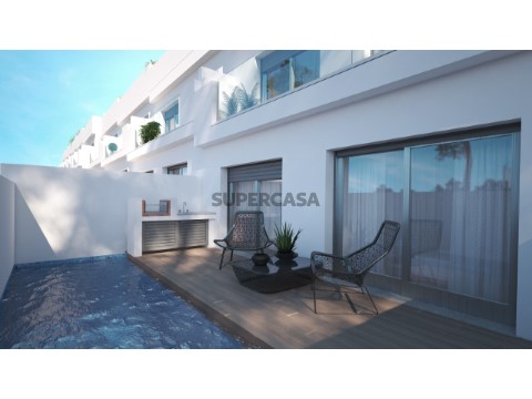 Piscina-Moradia Geminada T3-#Moncarapacho#Fuseta#Olhão-#CASASDOSOTAVENTO (4)