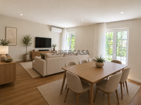 Sala mobilada com IA