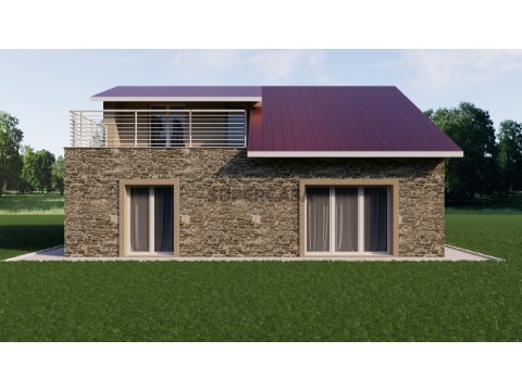 Lote para construção com ruína, com projeto aprovado incluído, com possibilidade de construção de 500m2 perto de Ansião.